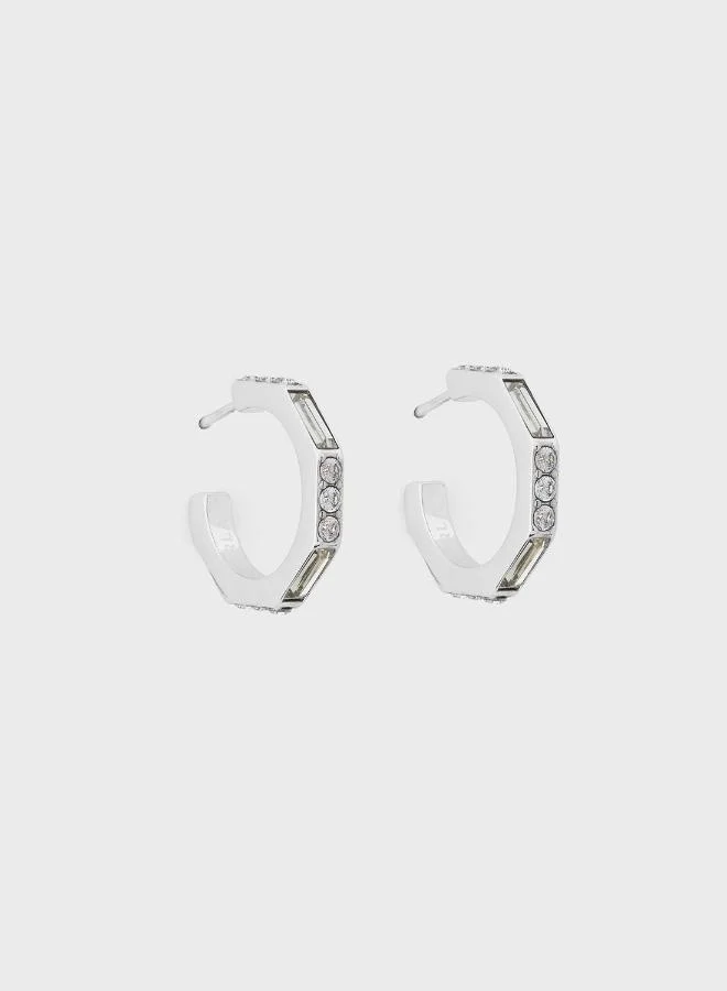 Furla Sparkling Hoop Earrings