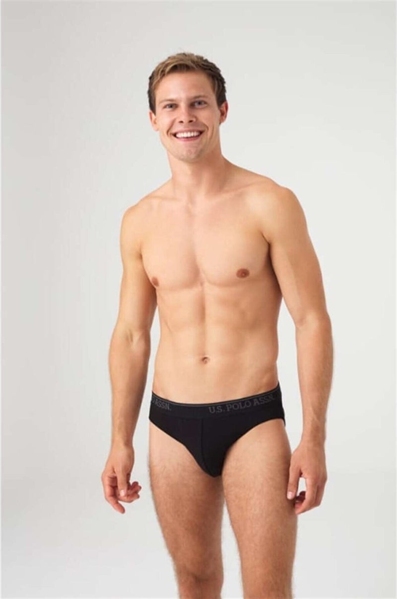 U.S. Polo Assn. Men's Black Anthracite Navy Blue 3-Pack Briefs - Image 3