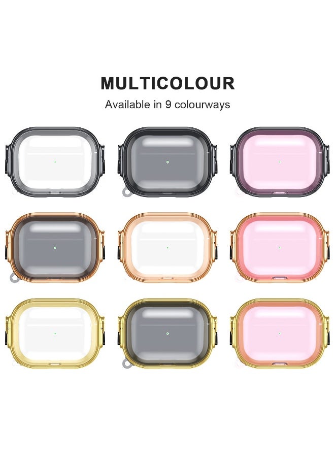 Generic - Fashion Transparent Plating Protective Case Cover for Apple AirPods Pro2 for Men Women - Image 1