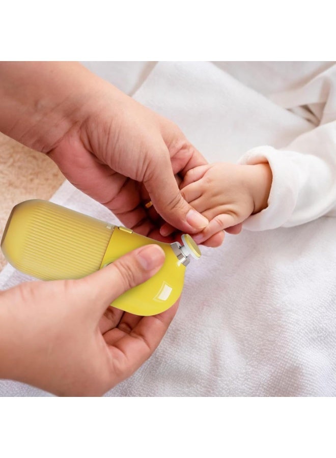 MOCOM Electric Fingernail File for Baby & Family – Portable USB Rechargeable Nail Grinder, Gentle Safe Nail Polisher for Kids, Teens & Adults, Ergonomic Multi-Functional Manicure Tool - Image 4