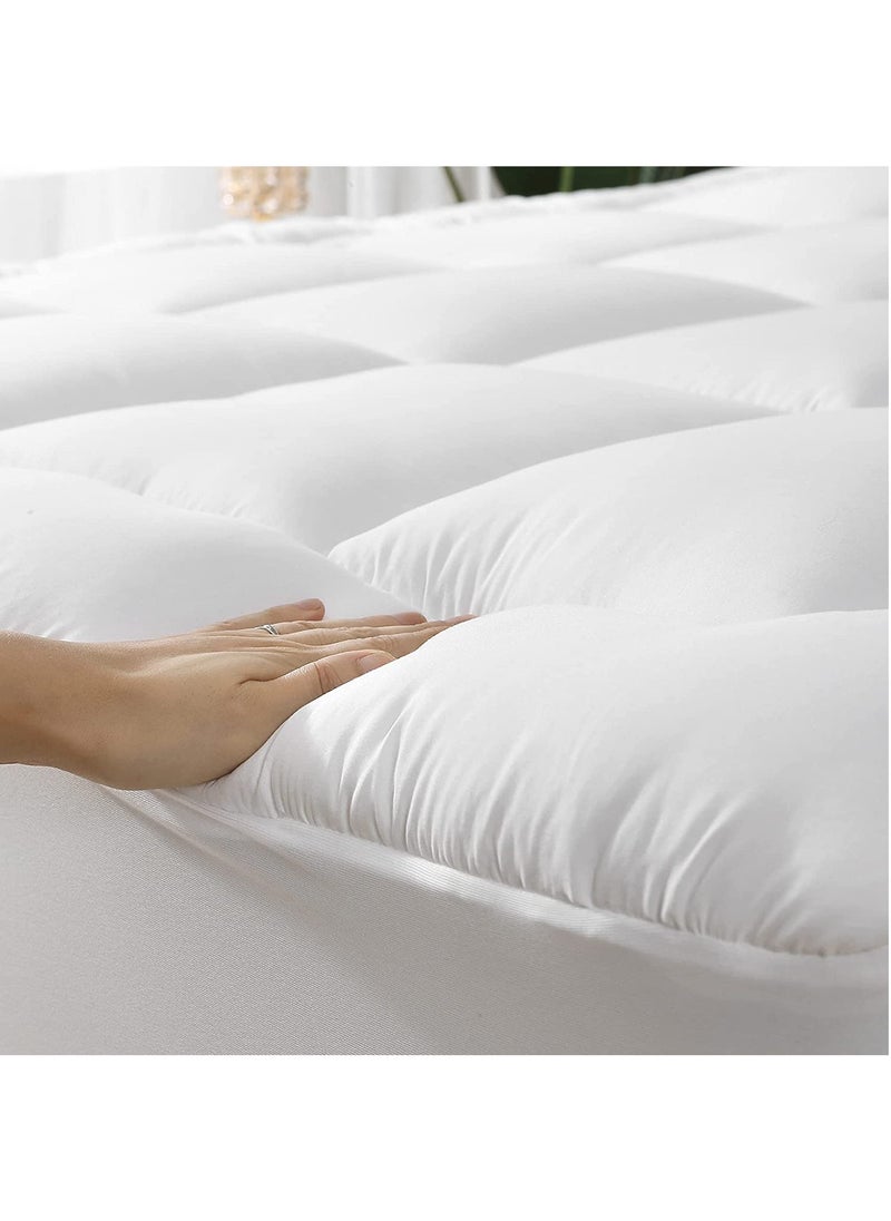 BABYCARA Mattress Topper Cover 14 Cm Felt Extra Thick Extra Plush and Super Soft Available In All Sizes  - Image 4