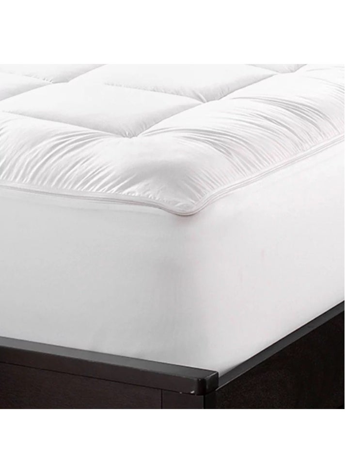 BABYCARA Mattress Topper Cover 14 Cm Felt Extra Thick Extra Plush and Super Soft Available In All Sizes  - Image 3