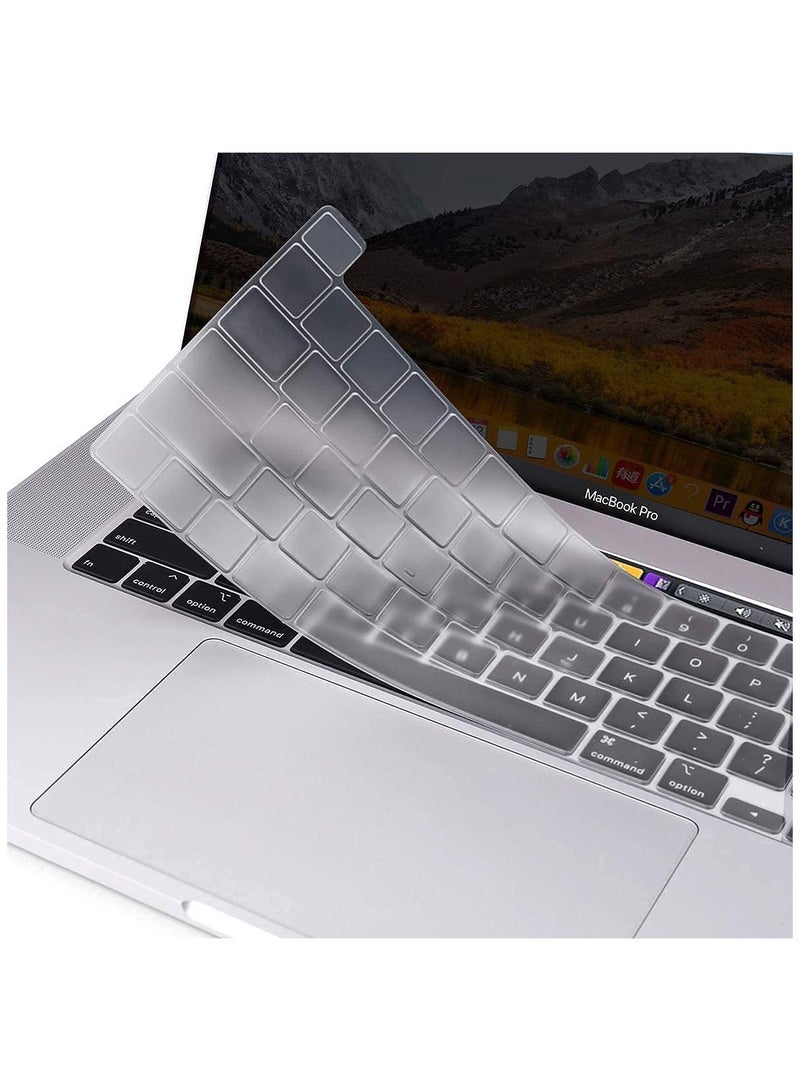 AMM UK Layout Skin Protective Keyboard Cover For MacBook New Pro 13 and 16-Inch Clear - Image 5