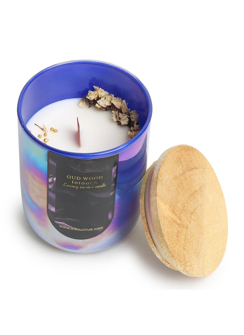 encELade ENCELADE X INTOUCH Scented Candles 100 Soy Wax Handcrafted SmokeFree Diwali Housewarming Party Gift Pack of 1 Candles for Home House 