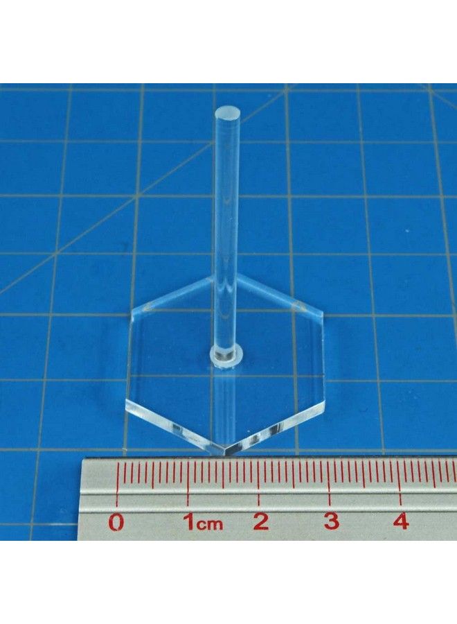 LITKO Acrylic Flight Stands 30Mm Hexagon 3Mm Clear 2 Inch Peg (25) - Image 4