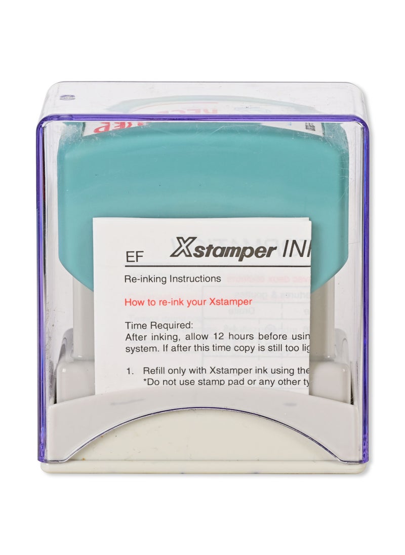 Xstamper - Artline X-Stamper "RECEIVED" for Office Business Supplies, Ink Red - ARXTCXBN2030-1PC - Image 1
