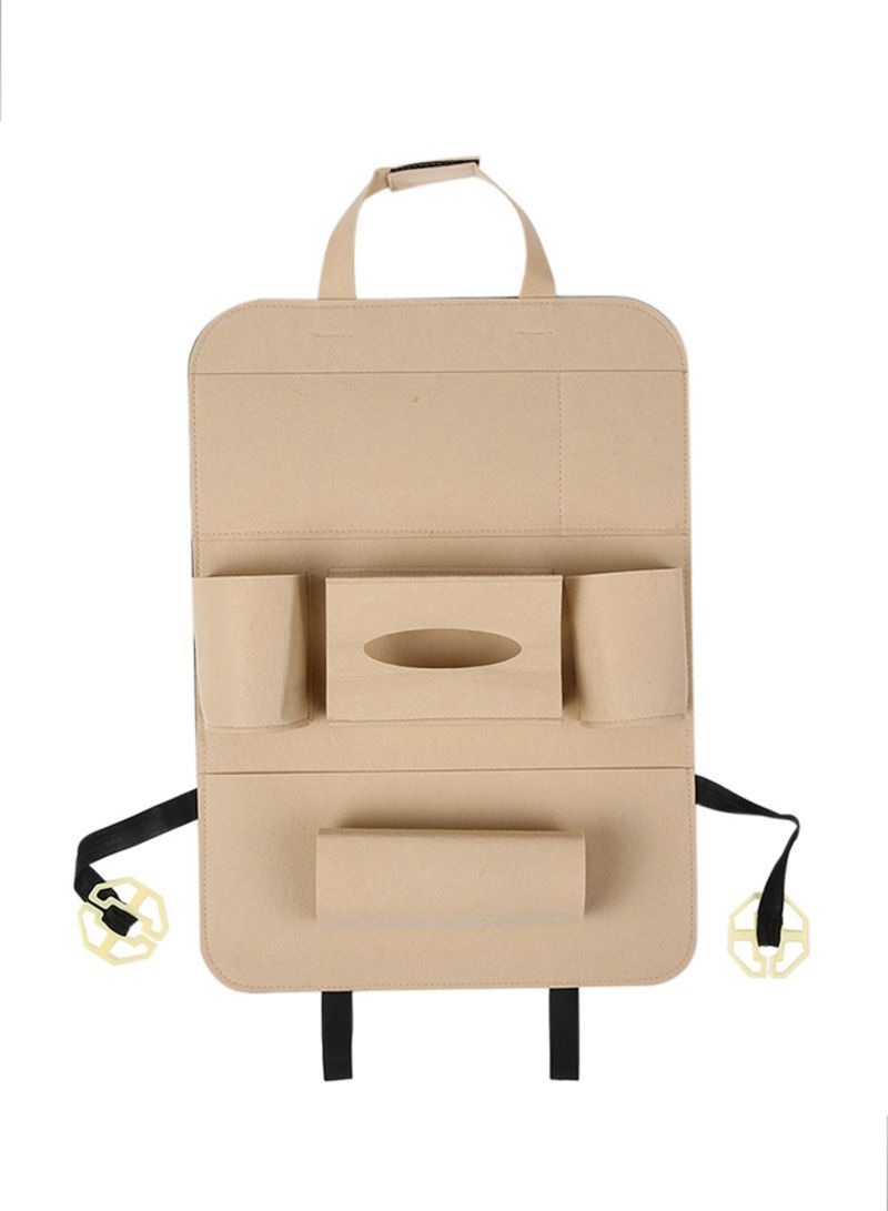 NIBEMINENT Car Back Seat Multi-Pocket Fabric Organizer