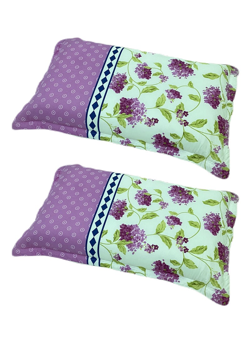 Sleep night Floral 2 Piece Pillow Case Set 50x75cm  - Image 1