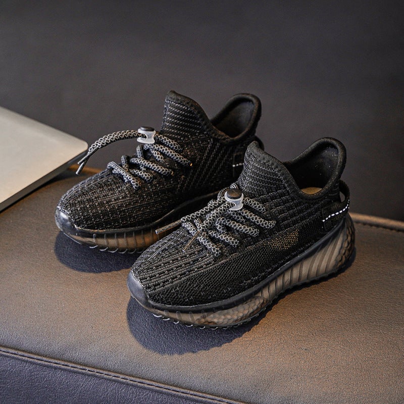 Children'S Sports Coconut Shoes Boys Soft Sole Children'S New Mesh Breathable Flying Woven Shoes Girls Casual Baby - Image 5