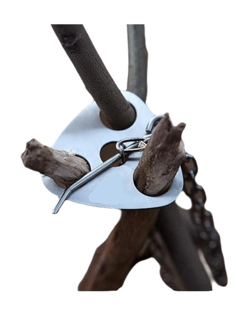Camping Tripod Plate, Turn Branches Into Campfire Tripod, Campfire Grill Tripod, Grill Rack, Cooking light Tripod Rack for Camping Activities