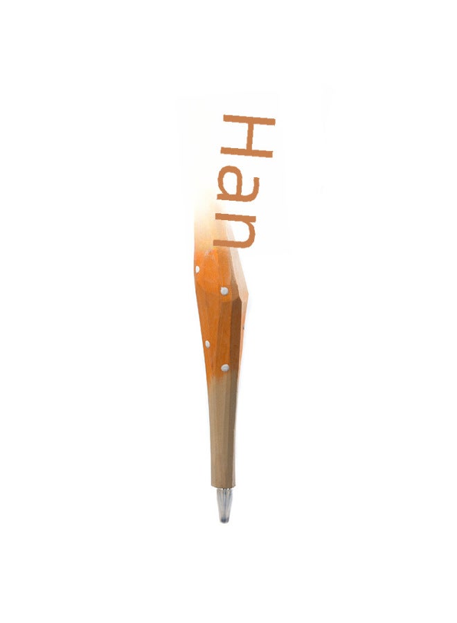 YUSEN Giraffe Elephant Cute Cartoon Animal Pen Hand Carved Creative Wood Pen Wood Carving Pen Diy Gel Pen - Image 4