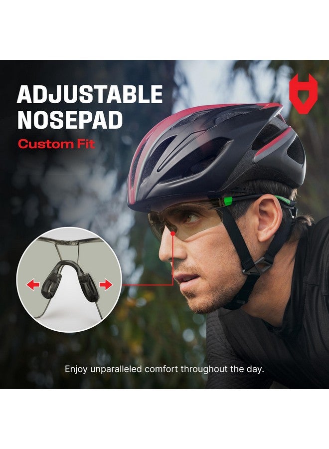 NoCry Tinted Safety Glasses for Men and Women with Anti-Fog and Scratch Resistant Wrap-Around Lenses - Adjustable Temples and Nose Pads - 100% UV Resistant, ANSI Z87.1 Certified Protective Eyewear - Image 2