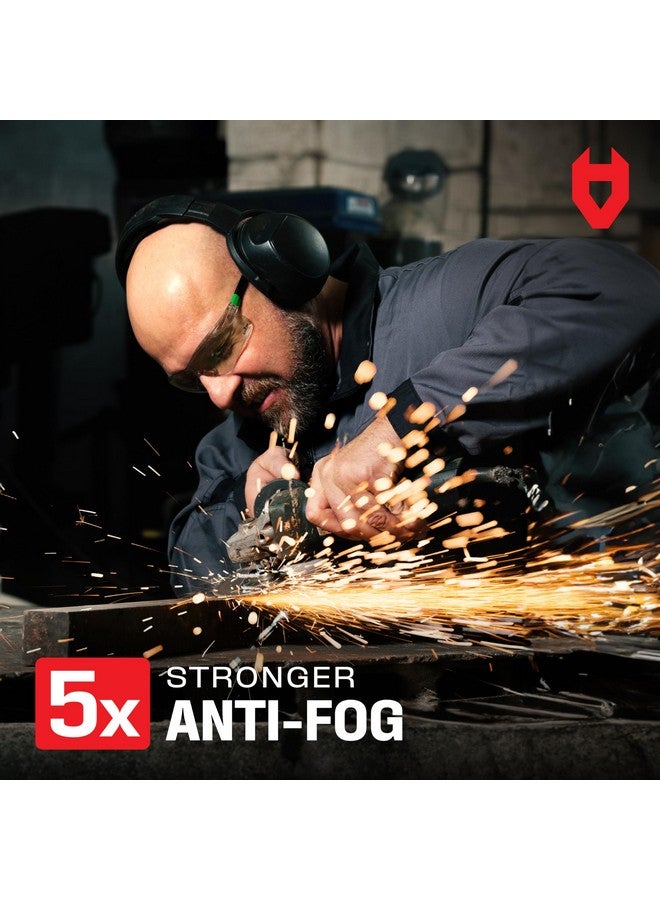 NoCry Tinted Safety Glasses for Men and Women with Anti-Fog and Scratch Resistant Wrap-Around Lenses - Adjustable Temples and Nose Pads - 100% UV Resistant, ANSI Z87.1 Certified Protective Eyewear - Image 3