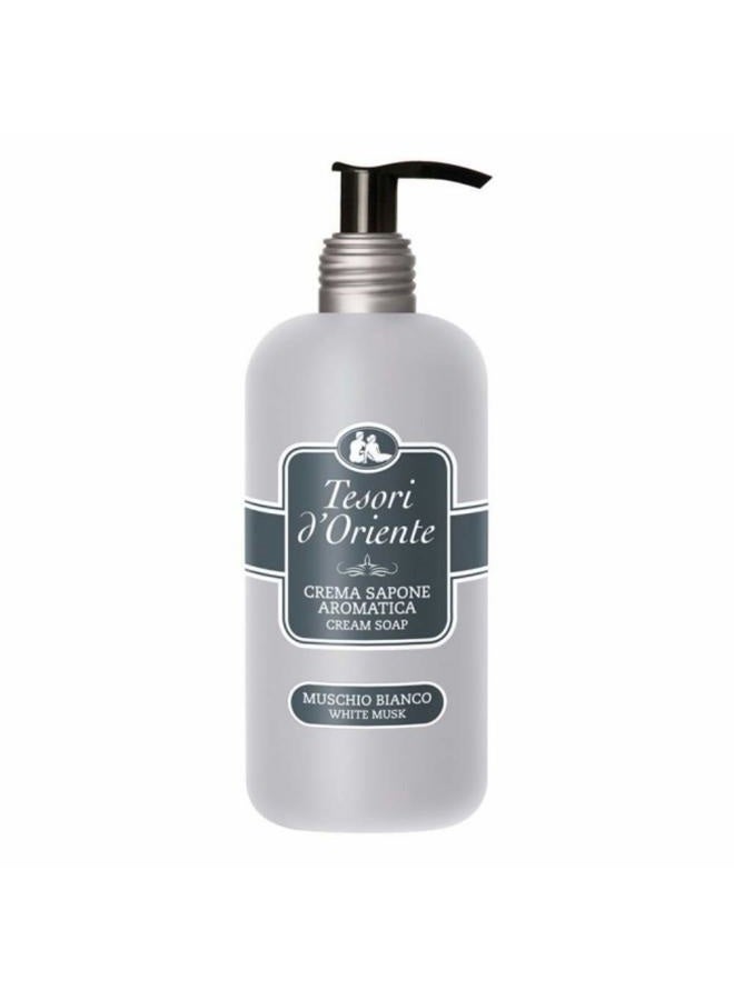 : "Muschio Bianco Cream Soap with White Musk, Measuring Cap * 10.14 Fluid Ounces (300ml) Packages * [ Italian Import ]