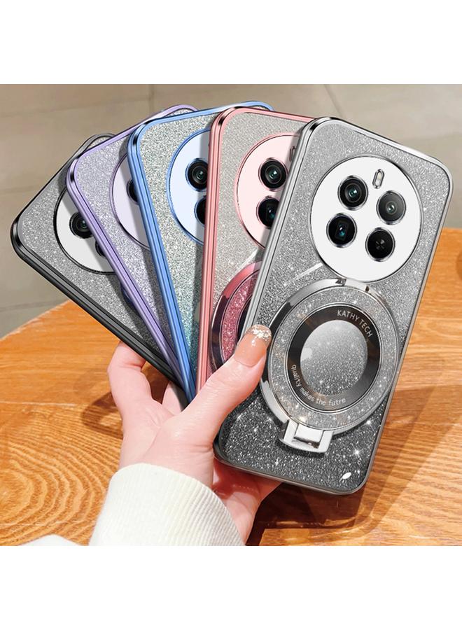 اس-توب جراب لهاتف Realme 12 Pro+، جراب دائري من مادة TPU بحامل لامع متدرج مطلي - Image 2