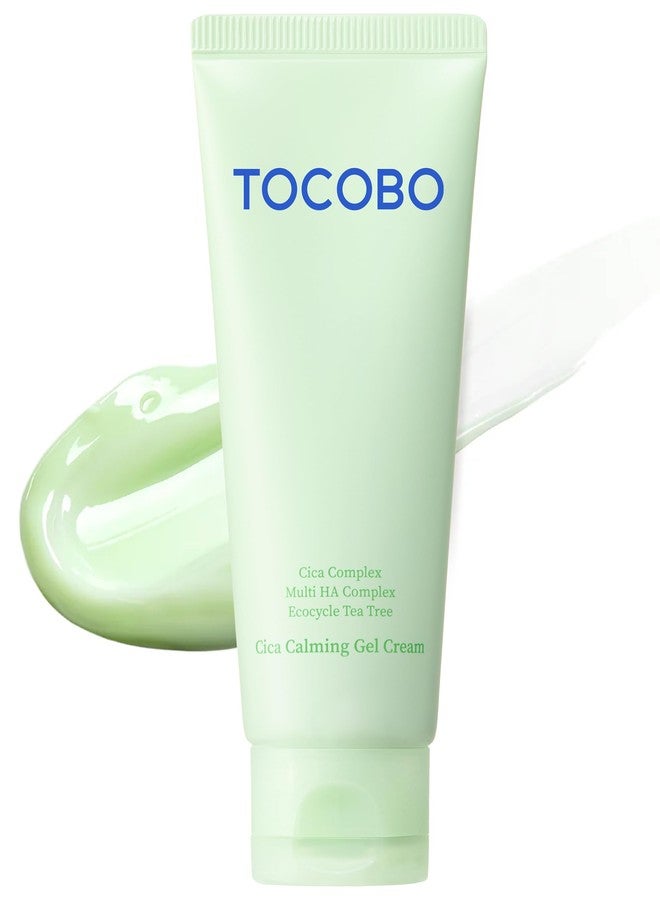 TOCOBO Cica Calming Gel Cream - Korean Vegan Soothing Moisturizer with Cica, Hyaluronic Acid & Tea Tree - Lightweight Non-Sticky Pudding Gel for Sensitive Skin, 24-Hour Hydration Barrier, 2.37 oz. - Image 1