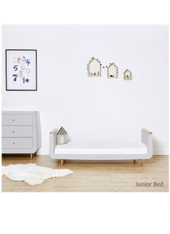 Snuz Kot Skandi Cot Bed For Infant And Baby, Modern And Minimal Style , Easly Convert To Toddler Bed, Made of Sustainably Sourced Wood, Dimensions W72 X L133Cm X H89Cm, Colour - Haze Grey  - Image 5