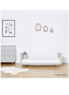 Snuz Kot Skandi Cot Bed For Infant And Baby, Modern And Minimal Style , Easly Convert To Toddler Bed, Made of Sustainably Sourced Wood, Dimensions W72 X L133Cm X H89Cm, Colour - Haze Grey  - Image 5