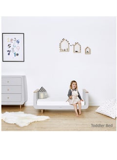 Snuz Kot Skandi Cot Bed For Infant And Baby, Modern And Minimal Style , Easly Convert To Toddler Bed, Made of Sustainably Sourced Wood, Dimensions W72 X L133Cm X H89Cm, Colour - Haze Grey  - Image 4
