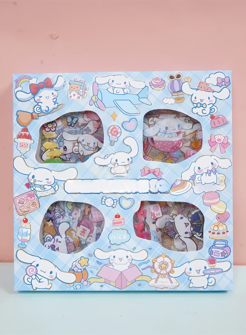 سانريو ملصقات أنمي - مجموعة ملصقات سانريو من 100 ورقة، مجموعة ملصقات فينيل كرتونية زخرفية جمالية، مثالية لسجلات القصاصات، وتدوين اليوميات، وأجهزة الكمبيوتر المحمولة، وتزيين الغرفة - Image 1