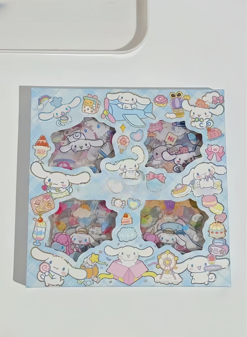 سانريو ملصقات أنمي - مجموعة ملصقات سانريو من 100 ورقة، مجموعة ملصقات فينيل كرتونية زخرفية جمالية، مثالية لسجلات القصاصات، وتدوين اليوميات، وأجهزة الكمبيوتر المحمولة، وتزيين الغرفة - Image 2