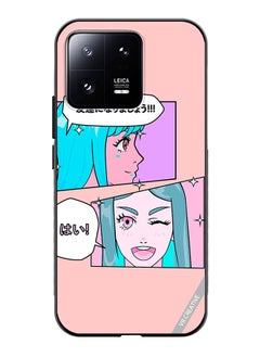 Protective Case Cover For Xiaomi 13 Pro Cute Pastel Collage With Manga Comics Frames With Anime Characters Design Multicolour
