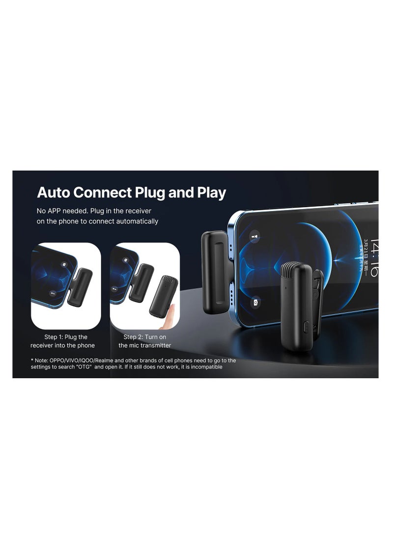 J11 Wireless Lavalier Microphone System for Smartphones (USB-C)