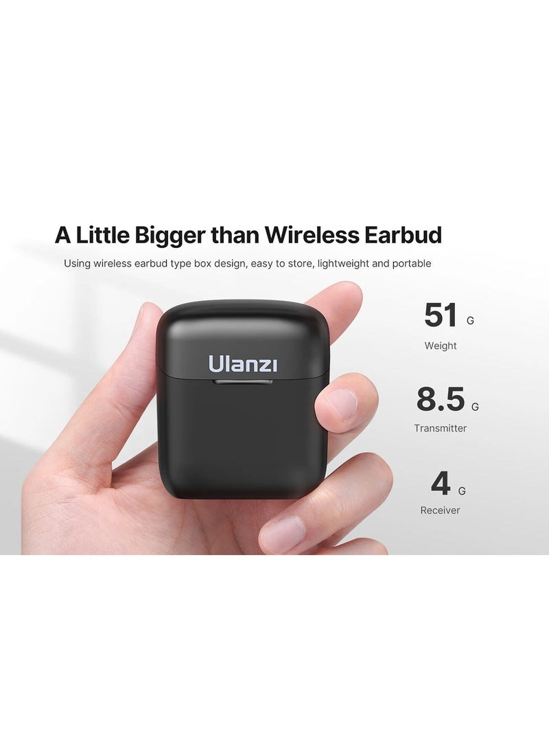 Ulanzi J11 Wireless Lavalier Microphone System for Smartphones (USB-C)  - Image 3