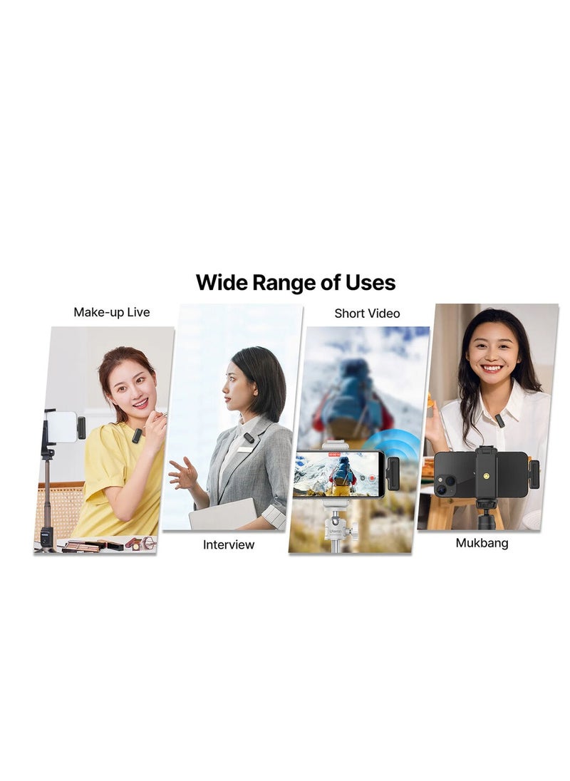 Ulanzi J11 Wireless Lavalier Microphone System for Smartphones (USB-C)  - Image 4