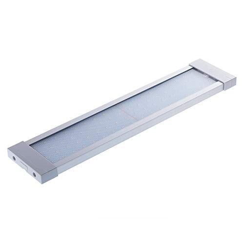 Raycharm RV & Boat Under-Cabinet Interior LED Light Fixture 18.1" x 3.9" Surface Mount, 6000K Cool-White Even Diffused Beam, High Light-Output Low Ampere Draw, 12V/24V DC, On/Off Touch Switch, 1-Pack - Image 1