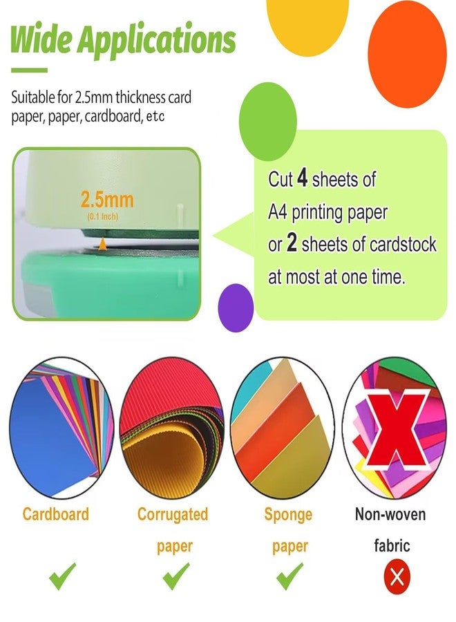يو سي اي سي مثقب دائري UCEC مقاس 2 بوصة، مثقب ورق، مثقب ثقوب مقاس 2 بوصة، قواطع ثقوب دائرية لأعمال الورق اليدوية، أدوات سكرابوكينغ، بطاقات، فنون، مشاريع ممتعة - Image 4