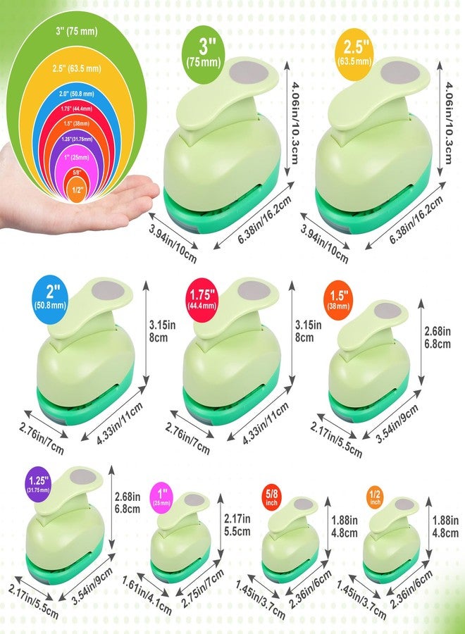 يو سي اي سي مثقب دائري UCEC مقاس 2 بوصة، مثقب ورق، مثقب ثقوب مقاس 2 بوصة، قواطع ثقوب دائرية لأعمال الورق اليدوية، أدوات سكرابوكينغ، بطاقات، فنون، مشاريع ممتعة - Image 2