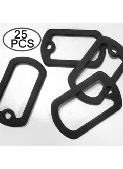 DanziX 25 Pack Dog Tag Silicone Silencer,DanziX Silicone Rubber ID Tag Protector Silicone Black Tags to Reduce Noise,52 * 31 mm/2.04 * 1.22 Inches  - Image 4