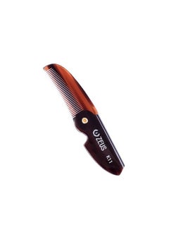 Zeus Folding Mustache Comb Handmade Sawcut Best Moustache Pocket Comb (Traditional) K11  - Image 2