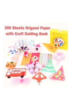 MEBEGIN Kids Origami Kit with 200 Sheets of Colorful Paper and Guiding Book, Fun Creative Origami Set with Rich Vivid Patterns, DIY Art and Craft Projects Activity, Perfect for School origami Lessons, Ideal for Both Kids and Adults Who Enjoy DIY Projects  - Image 3