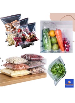 Nice Pack 100 Pieces 8 x 11.2 inches Clear Zip and Lock Bags - Resealable Plastic Zipper Bags  - Image 5