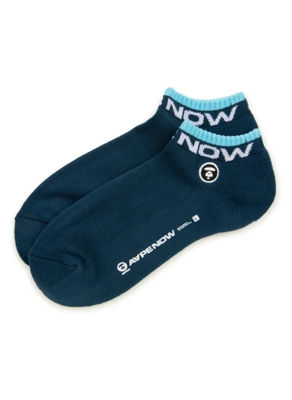 AAPE AAPENOW moonface logo socks