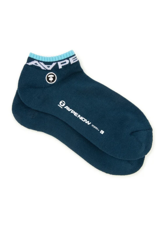 AAPE AAPENOW moonface logo socks