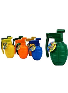 Ja-Ru Splash Fun Squirt Grenade Mini Water Gun (6 Pack) By Jaru. Plastic Grenade Shaped Squirt Gun. Small Summer Toys For Kids And Adults. Classic Pool And Beach Game Party Toy. Party Favors. 8686  - Image 1