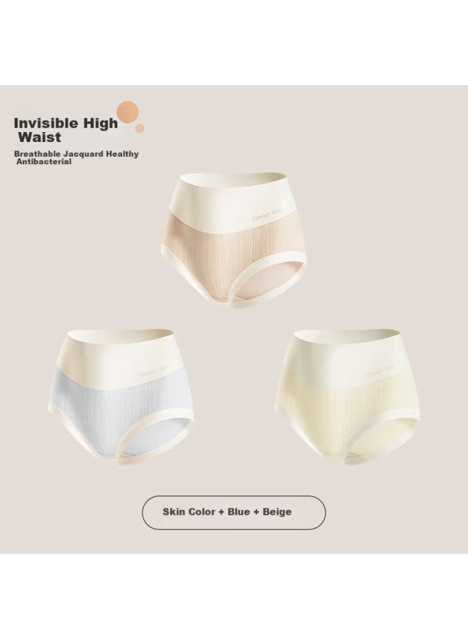 Flying in the snow Snow Flying High Waist Women's Shaping Panties Solid Color Cotton Antibacterial Ladies Hip-lifting Mid-waist Breathable Girls Shorts - Image 2