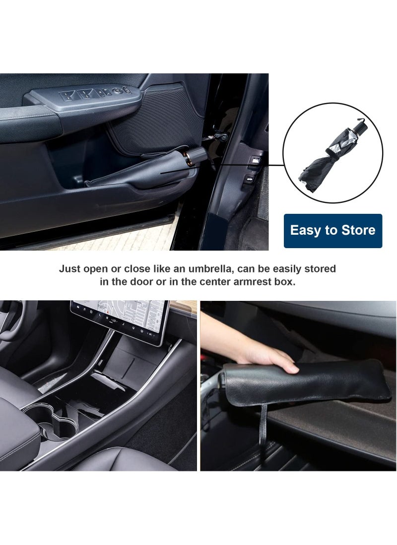 Generic - Foldable Car Windshield Sun Shade UV Protection Titanium Silver Large Size - Image 1