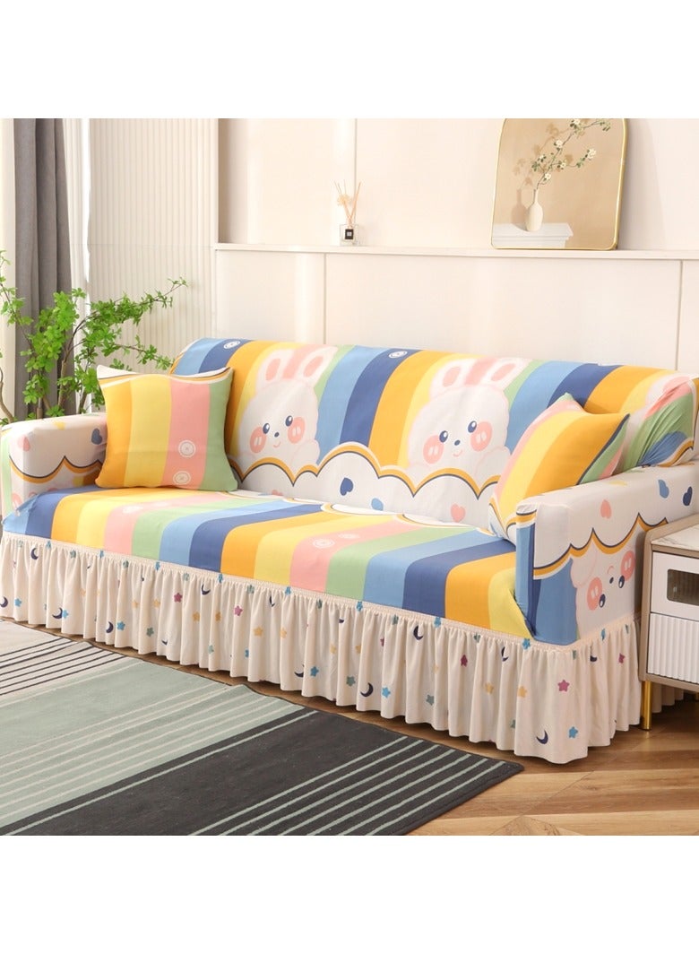 Nariele New Four Seasons All Inclusive Combed Kasai Skirt Sofa Cover