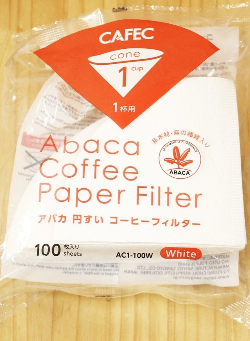 Cafec filter Paper V60 Filter 01 Coffee Filter for Pour Over Dripper brewing - Image 5