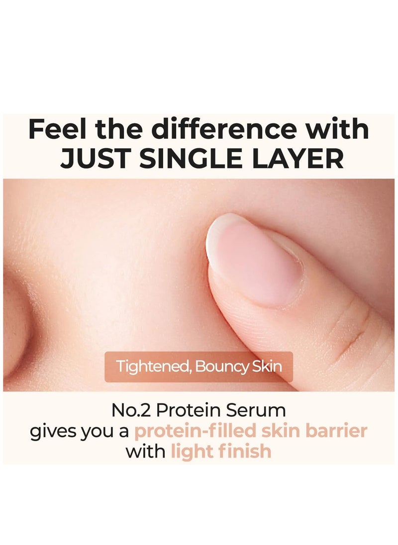 numbuzin Nimbusden Creamy Serum 43% Protein No. 2 Essential Protein Complex Oat Protein Ceramide, Panthenol Strengthens Skin Barrier Tightens Sagging Skin Korean Skin Care for Face, 1.76 fl oz  - Image 4