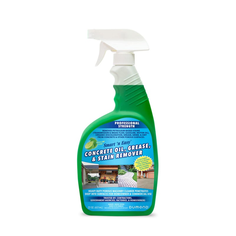 Dumond Smart 'n Easy Concrete Oil, Grease & Stain Remover, Cleans Grime, Dirt & Petroleum-Based Messes from Porous Masonry Surfaces, Garage Floors, Sidewalks, Driveways & More, 22oz Spray - Image 1