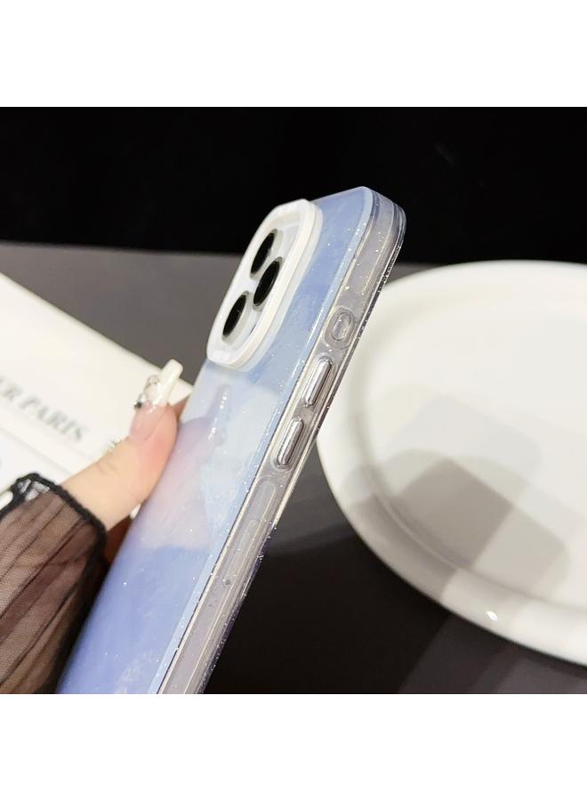 S-TOP Case For iPhone 15 Plus Tinfoil Texture Colorful Lens Frame IMD Acrylic Phone Case - Image 4