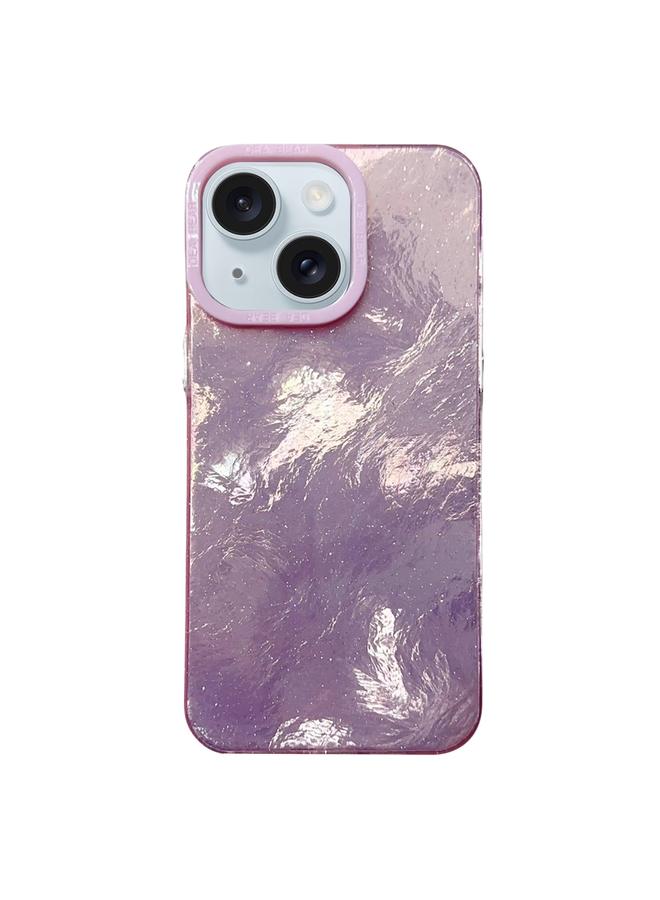 S-TOP Case For iPhone 15 Plus Tinfoil Texture Colorful Lens Frame IMD Acrylic Phone Case - Image 1