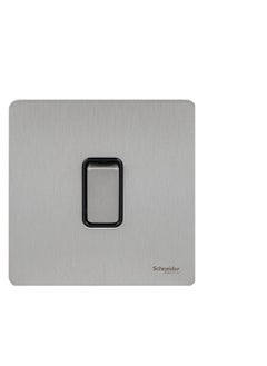 Schneider Schneider Ultimate Brushed Stainless Steel 16AX 1G 2W Switch 