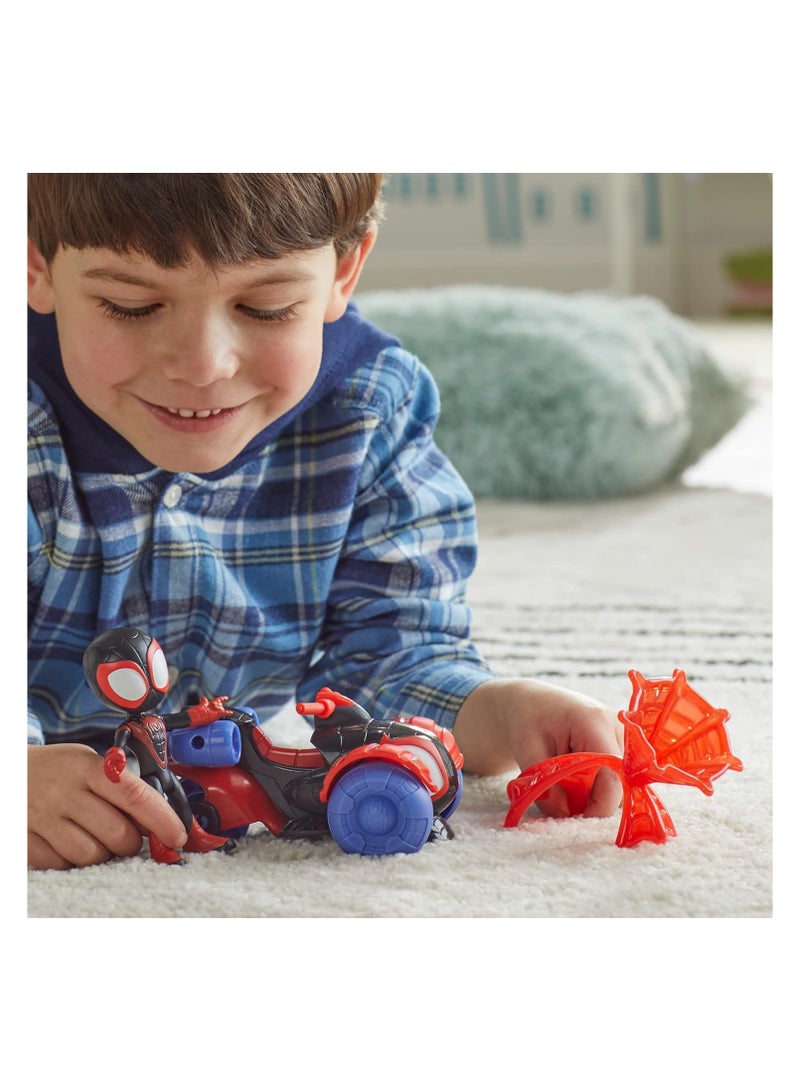 Techno Racer Set | Action Figure with Vehicle | Super Hero Toy for Kids Ages 4+ - Image 4