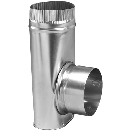 Deflecto Dryer Offset Connector, 4" Diameter, Silver (AMDOC/6) - Image 1